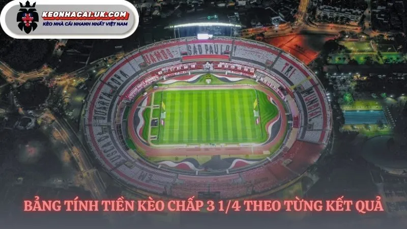 Làm rõ kèo chấp 3 1/4 là bao nhiêu tiền